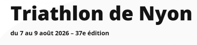 Le Triathlon de Nyon revient du 7 au 9 août 2026
