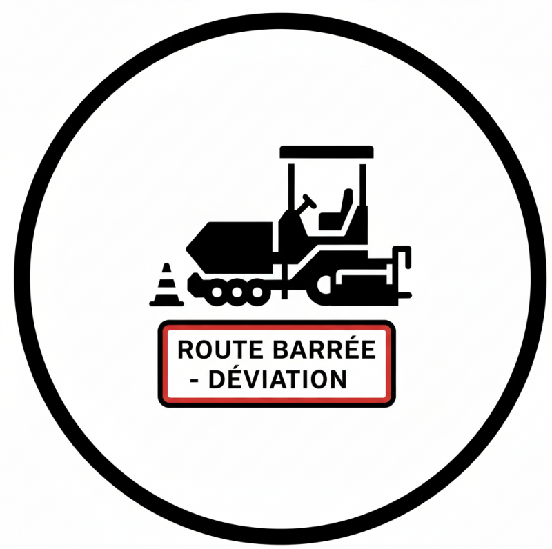 Travaux et fermeture partielle de la route de Founex